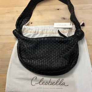 DYLAN WOVEN BLACK HANDBAG/NEW WITH TAGS